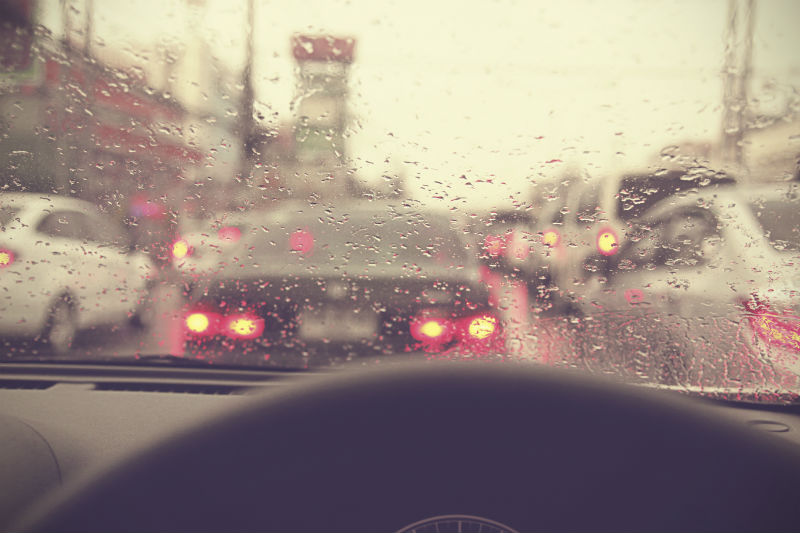 Safe Strategies for Driving in the Rain