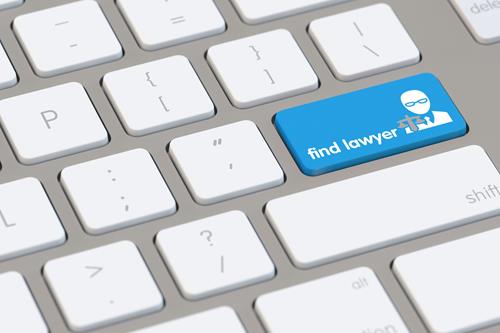 find a lawyer button on a keyboard