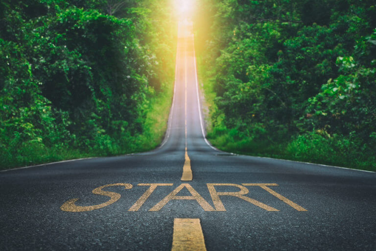 start road with start written on it