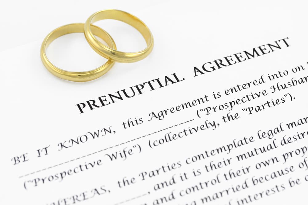 Form of prenuptial agreement.